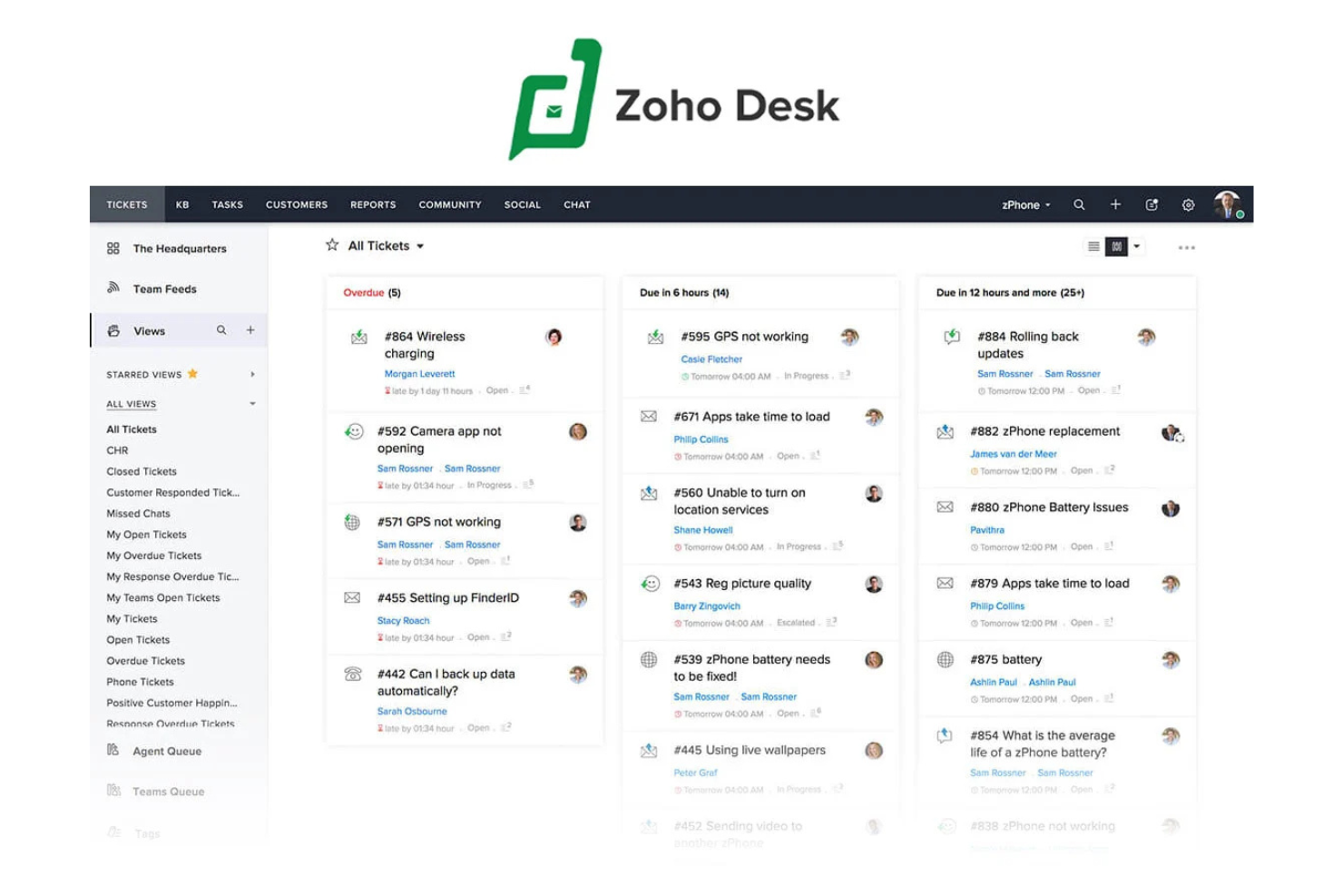 Organizes support tickets, automates workflows, and boosts agent efficiency.
