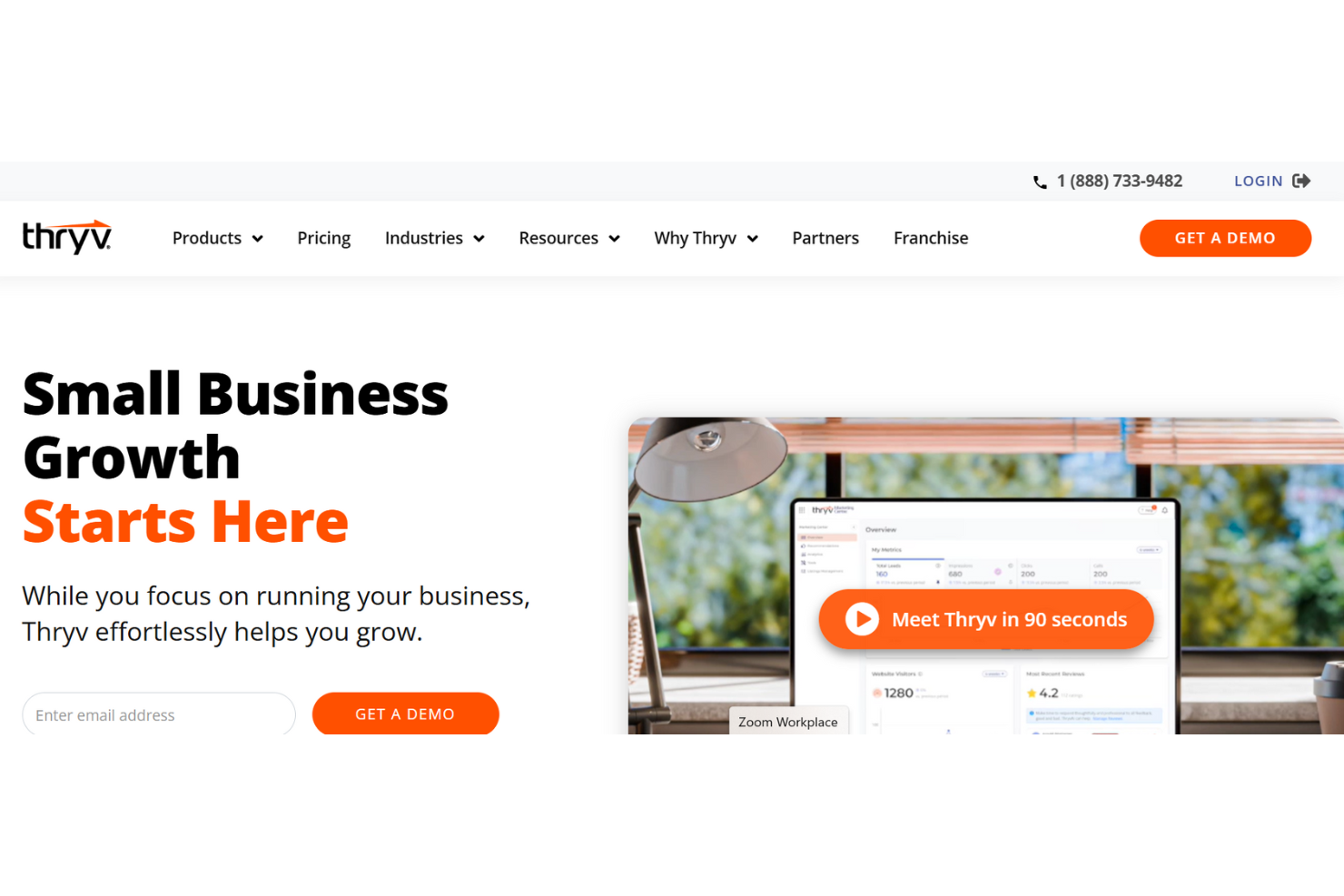 Thryv is an all-in-one platform for managing customers and marketing.