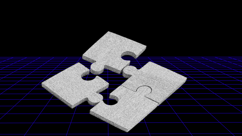 puzzles pieces fitting together on black background for customer engagement examples